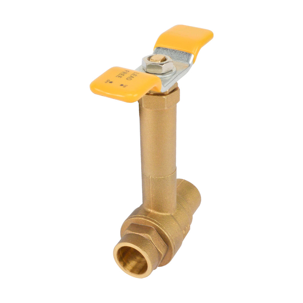 HYDRO MASTER Long Stem Ball Valve, Lead Free Brass