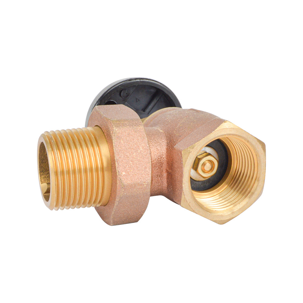 HYDRO MASTER Lead Free Brass Steam Radiator Angle Valves