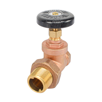 HYDRO MASTER FIP X Male Union Straight Radiator Gate Valve