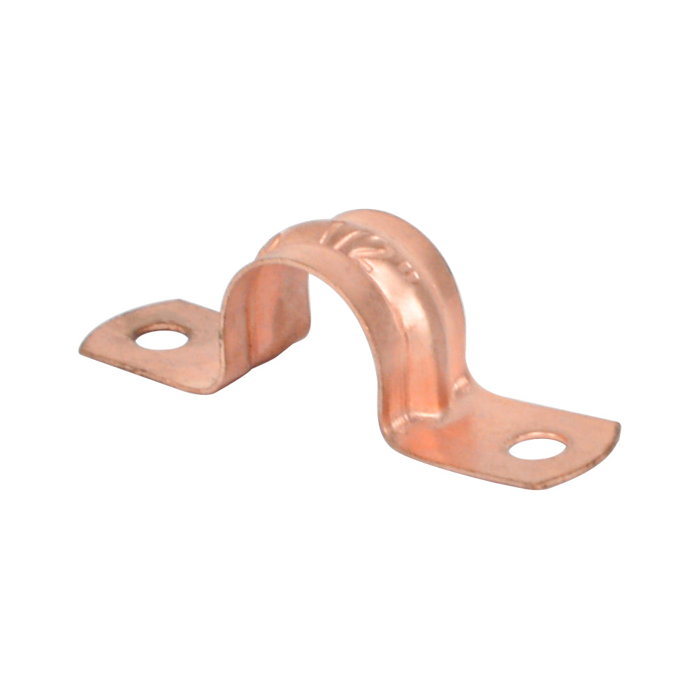 Copper Plated Two-Hole Pipe Strap
