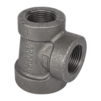 HYDRO MSATER NPT Thread Cast Iron Black Fittings Reducing Tee Iron Pipe Fittings