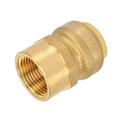 Push-Fit Adapter Brass Fitting (Push Fit x FPT)