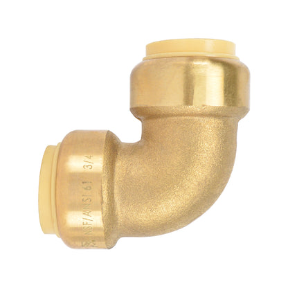 Push-Fit 90° Elbow Brass Fitting