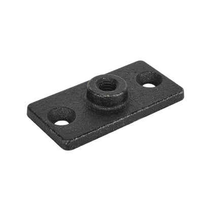 Cast Iron Three Hole Ceiling Flange Plate Malleable Beam Clamp Threaded Rod Connector