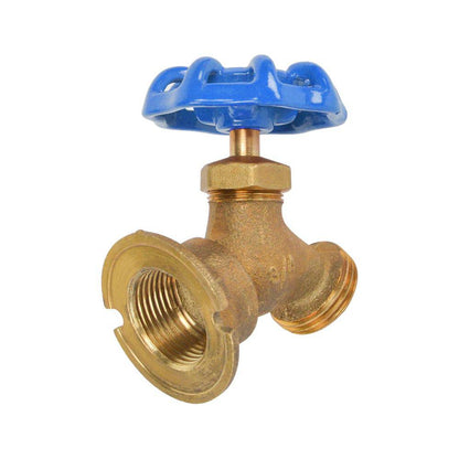 HYDRO MASTER 0650701 Brass Garden Valve,1/2" FNPT x 3/4" MNH,Fit Most Garden Hoses - watertech plumbing supply