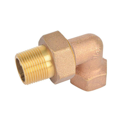 HYDRO MSATER Brass Union Elbow, 1/2"IPS, Leaded Brass - watertech plumbing supply