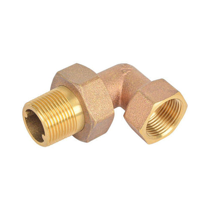 HYDRO MSATER Brass Union Elbow, 1/2"IPS, Leaded Brass - watertech plumbing supply