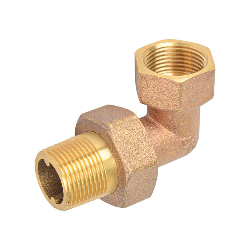 HYDRO MSATER Brass Union Elbow, 1/2"IPS, Leaded Brass - watertech plumbing supply