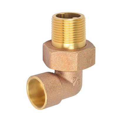 HYDRO MSATER Brass Union Elbow, 1/2" CC, Leaded Brass - watertech plumbing supply