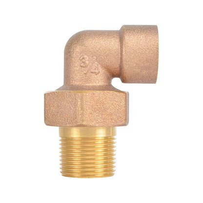 HYDRO MSATER Brass Union Elbow, 1/2" CC, Leaded Brass - watertech plumbing supply
