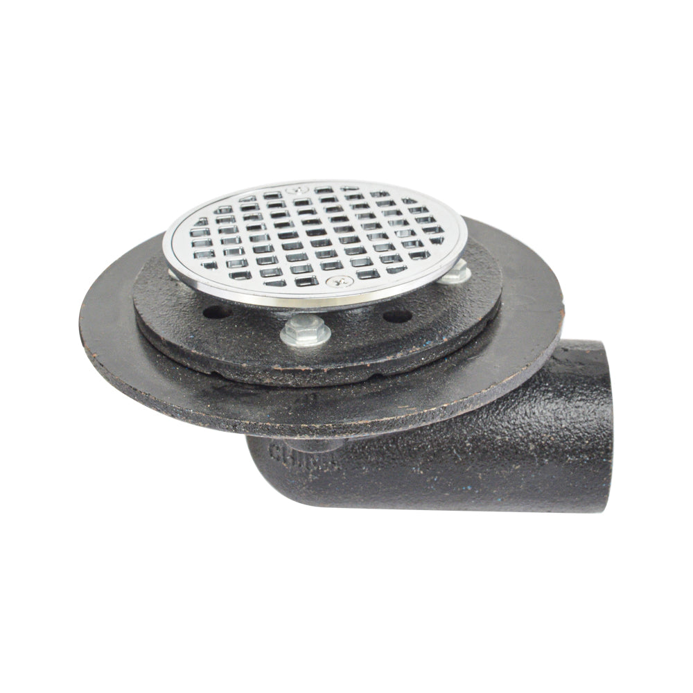 HYDRO MASTER Iron Brass Bathroom Round Strainer Shower Drain