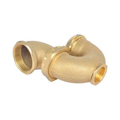 HYDRO MSATER Brass Drain Trap LA Style Trap With Cleanout - watertech plumbing supply