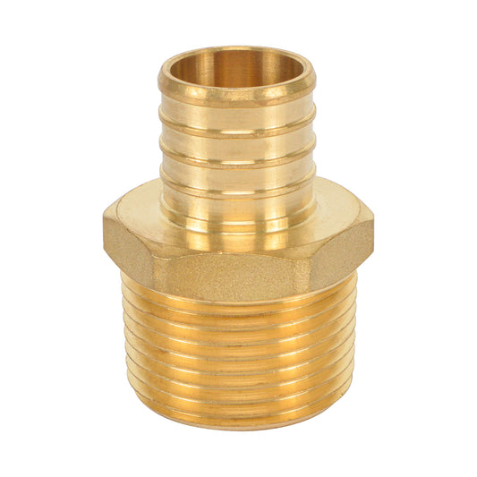 HYDRO MSATER Lead Free Brass Male Adapter NSF Certified Pex Fitting, PEX x MNPT Connection