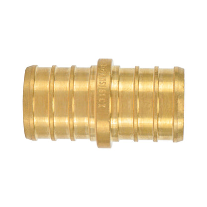 HYDRO MSATER Lead Free Brass Reducing Coupling Pipe Pex Fitting, PEX x PEX Connection