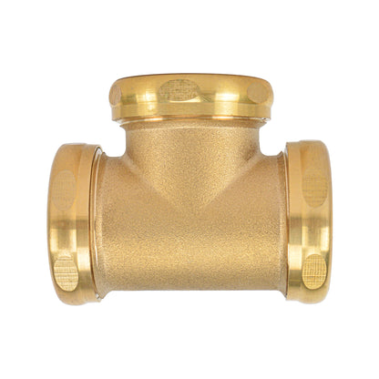 1-1/2" Brass Nut Washer Brass Nut Slip Tee