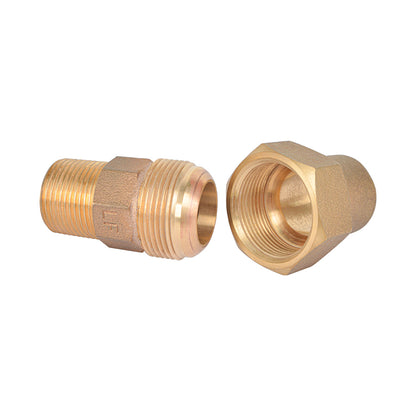Lead Free Bronze 1" - 2" M.I.P. Coupling Flare Fittings