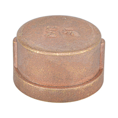 2" Brass Cap Fitting , Lead Free Brass
