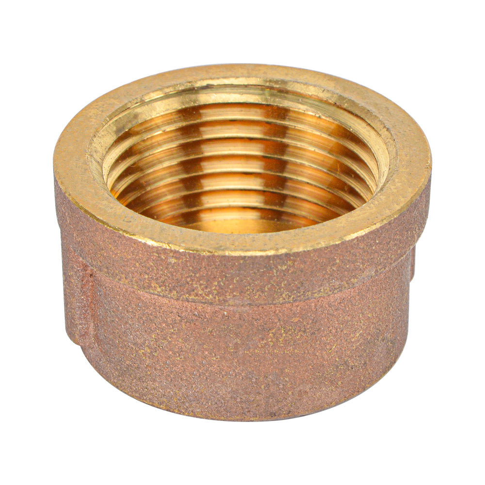 2" Brass Cap Fitting , Lead Free Brass