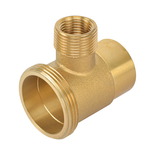1-1/2" Brass Nut Washer Brass Nut Slip Tee