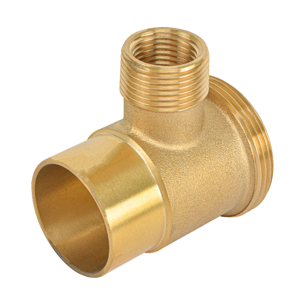 1-1/2" Brass Nut Washer Brass Nut Slip Tee