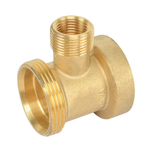 1-1/2" NPT Thread Brass Nut Washer Brass Nut Slip Tee