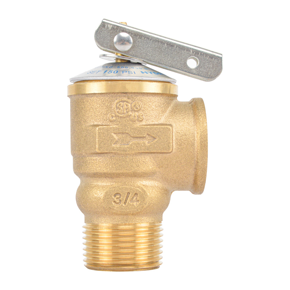 HYDRO MASTER Tankless Water Heater Brass Pressure Relief Valve