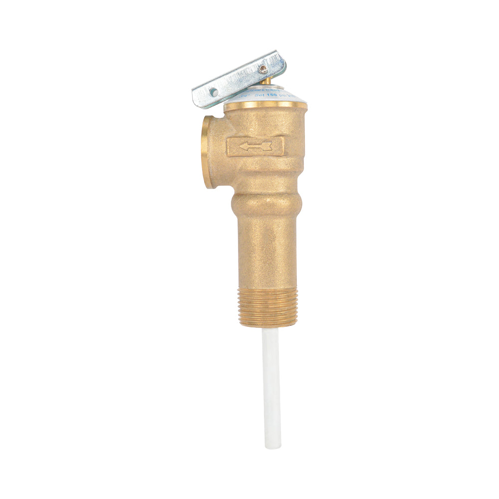 HYDRO MASTER Automatic Long Shank Temperature and Pressure Relief Valve with Extension Probe and Lever (Long Shank)