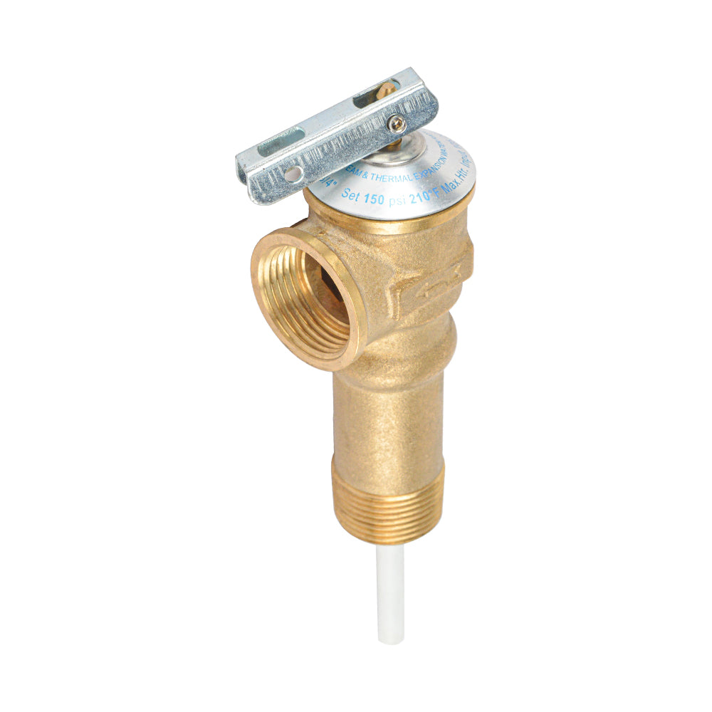 HYDRO MASTER Automatic Long Shank Temperature and Pressure Relief Valve with Extension Probe and Lever (Long Shank)