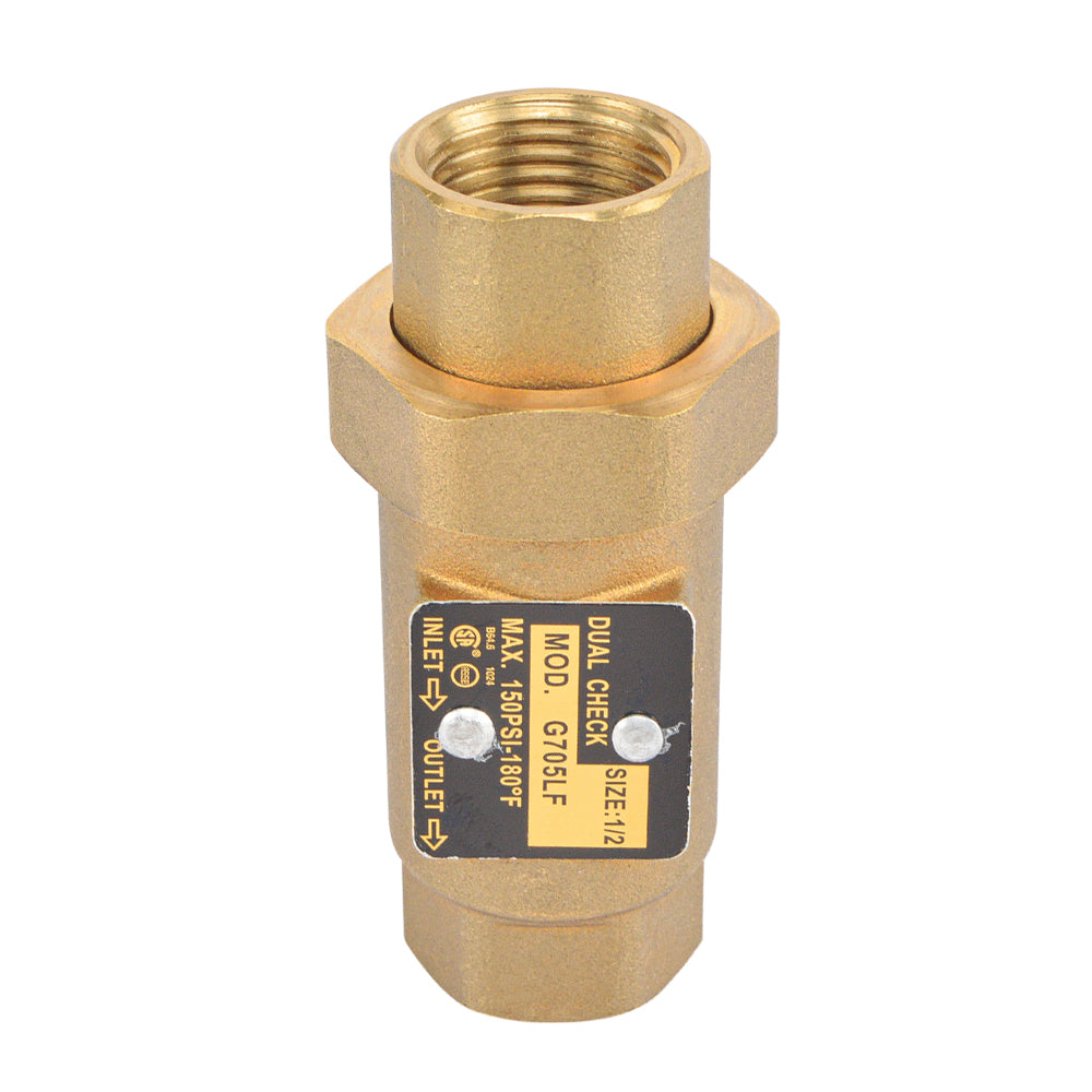 HYDRO MASTER Brass Dual Check Valve