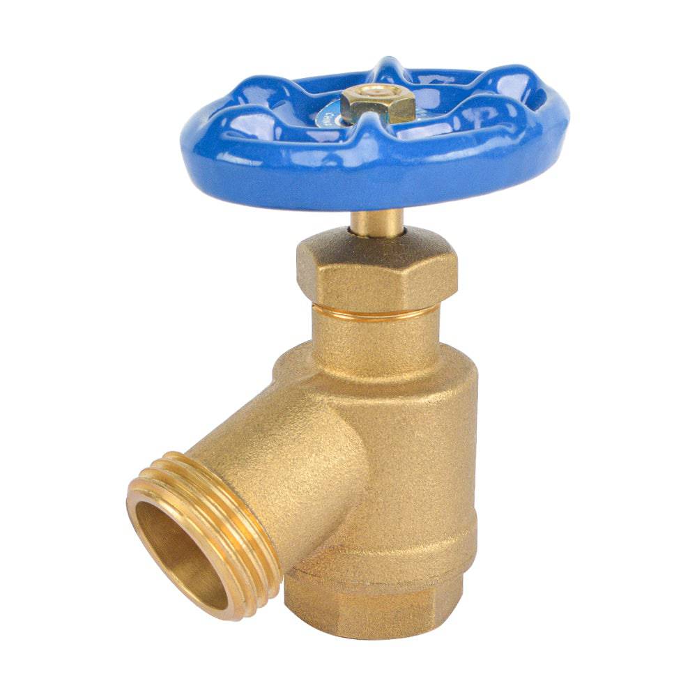 HYDRO MASTER Brass Garden Valve Bent Nose,1/2" FNPT x 3/4" MNH,Fit Most Garden Hoses - watertech plumbing supply