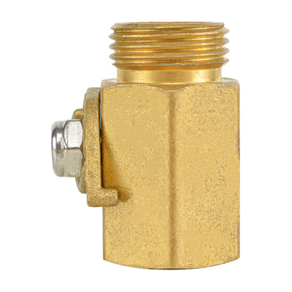 HYDRO MASTER Heavy Duty 3/4" Brass Shut Off Valve with Large Handle, Full Flow Garden Hose Connector