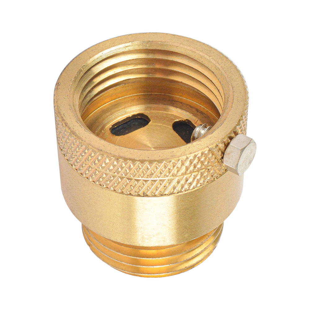 HYDRO MASTER Vacuum Breaker Valve,Hose Bib Backflow Preventer, 3/4 Inch, Brass Finish