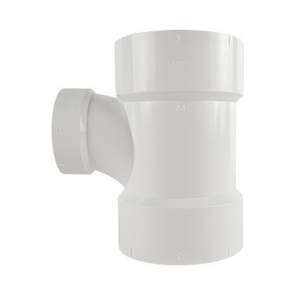 PVC DWV Sanitary Reducing Tee (Full Hub)
