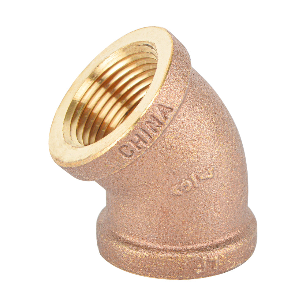 Brass 45 Elbow Fitting, Lead Free Brass
