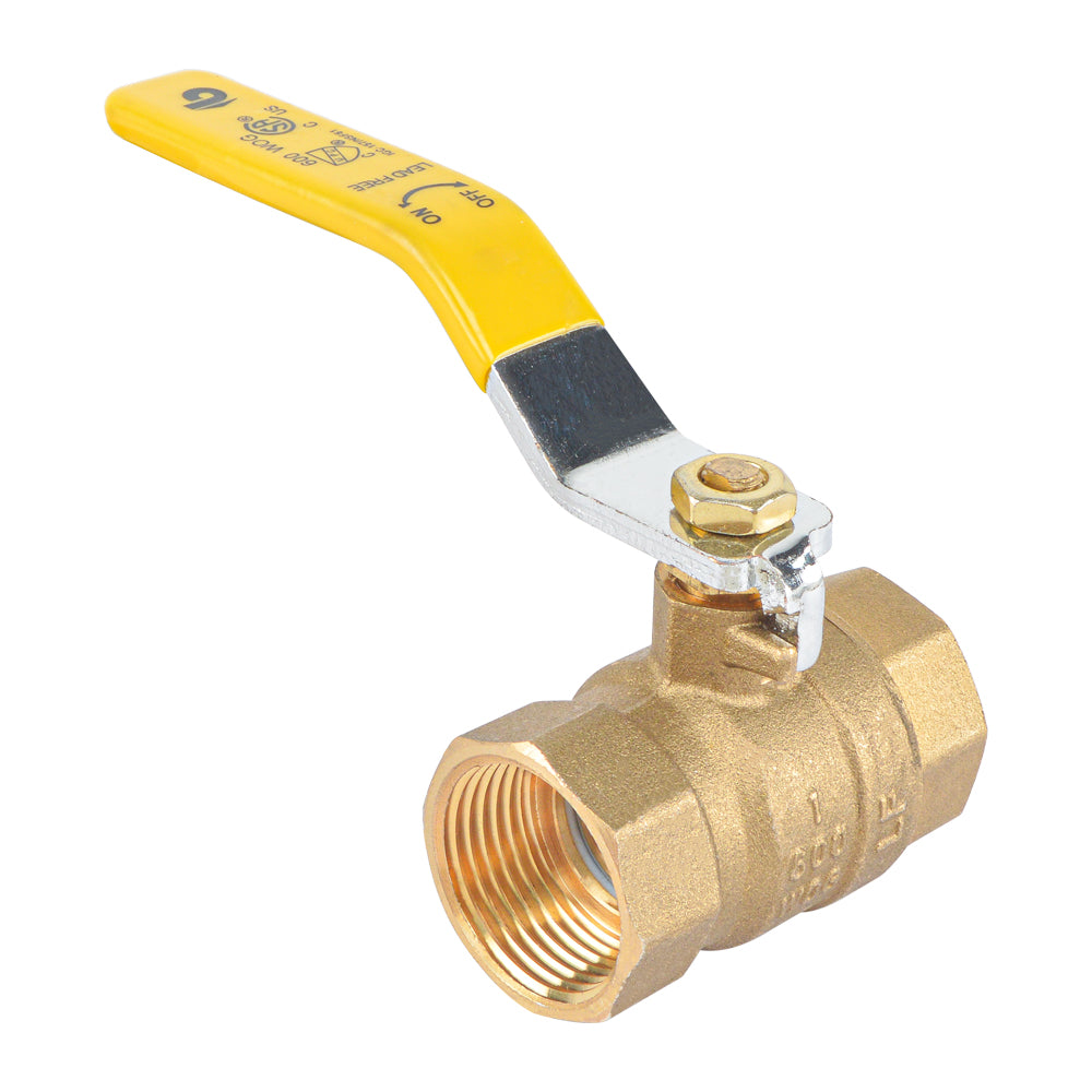 HYDRO MASTER Brass Blowout Proof Stem Full Port Ball Valve