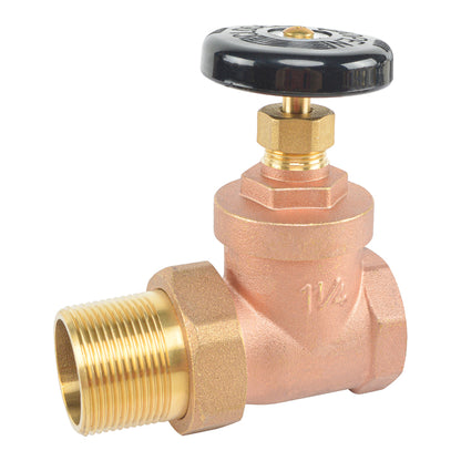 HYDRO MASTER FIP X Male Union Straight Radiator Gate Valve