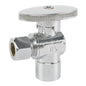 HYDRO MASTER LF brass angle stop valve, 1/4 turn, 1/2"SWT X 3/8"OD,brass body and zinc handle - watertech plumbing supply