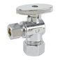 HYDRO MASTER LF brass angle stop valve,1/4 turn，5/8" OD X 3/8" OD，,brass body and zinc handle