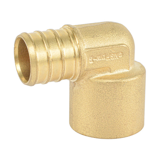HYDRO MSATER Lead Free Brass Elbow PEX Fitting, PEX X Sweat Connection