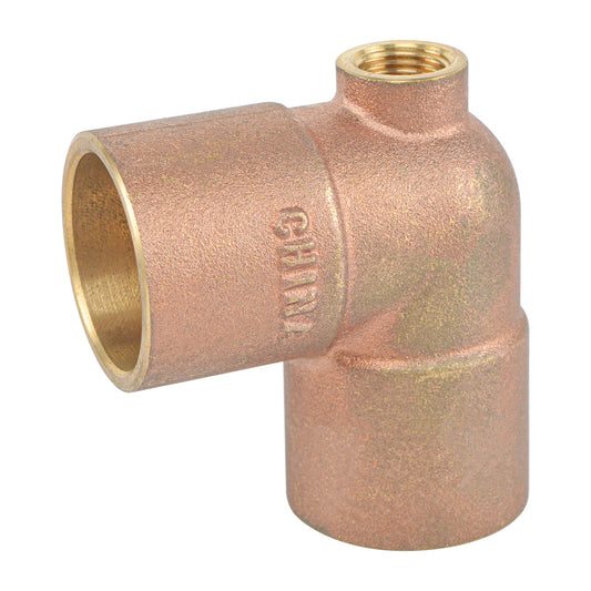 90 Degree Brass Baseboard Tee