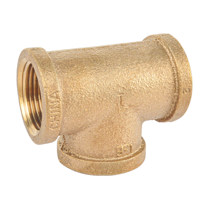 Brass Tee Fitting, Lead Free Brass