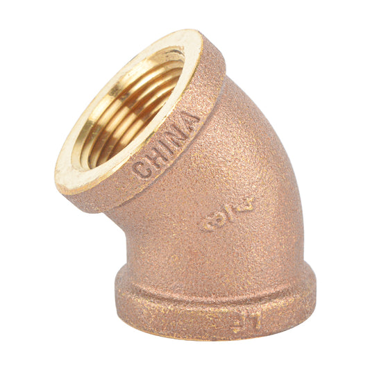 Brass 45 Elbow Fitting, Lead Free Brass