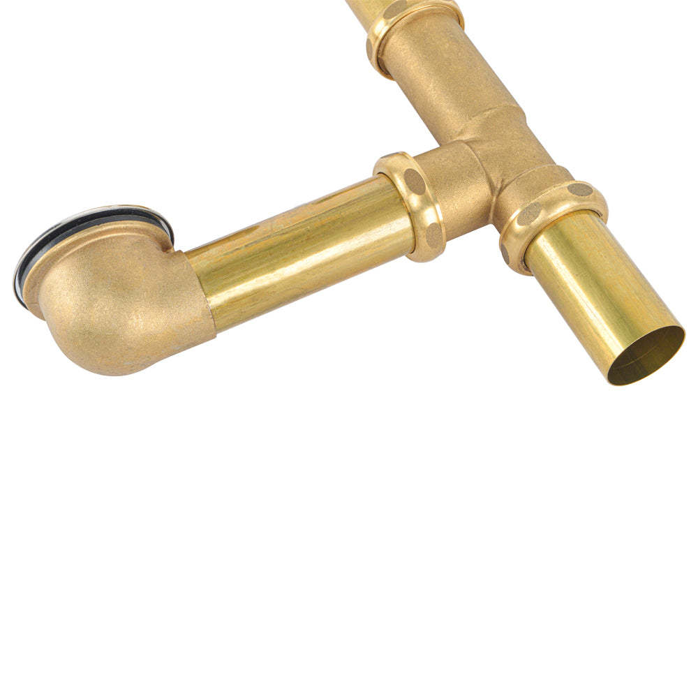 Brass Trip Lever Bath Waste and Overflow with Grid Drain