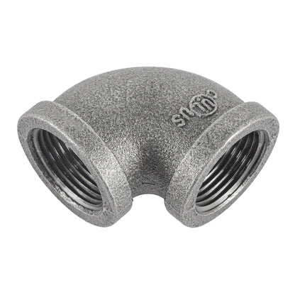 HYDRO MSATER NPT Thread Black Fittings 90° Elbow Iron Pipe Malleable Fittings