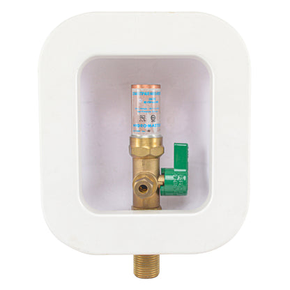 HYDRO MASTER Stop Valve with Water Hammer, Ice Maker Machine Outlet Box