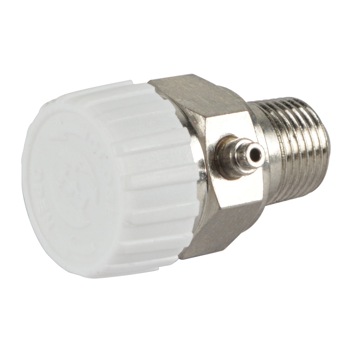 HYDRO MASTER 1/8" Air Vent for Hot Water Heating System, Metal and Plastic, Chrome Plated