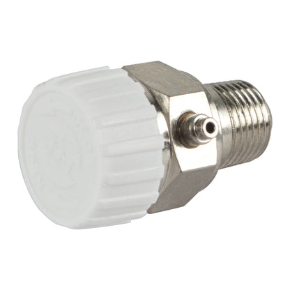 HYDRO MASTER 1/8" Air Vent for Hot Water Heating System, Metal and Plastic, Chrome Plated