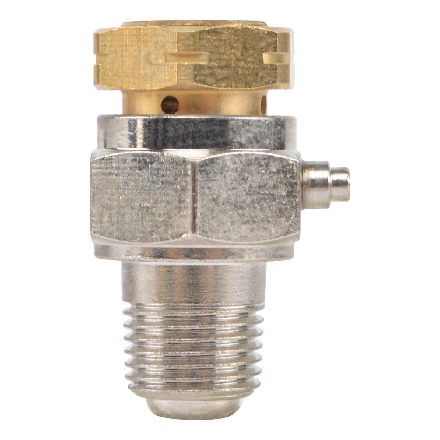 HYDRO MASTER 1/8" Air Vent for Hot Water Heating System, Metal and Plastic, Chrome Plated