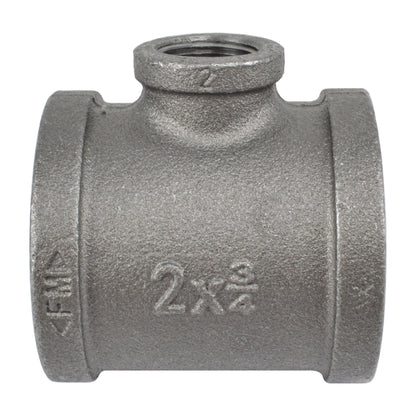 HYDRO MSATER NPT Thread Black Fittings Reducing Tee Iron Pipe Malleable Fittings