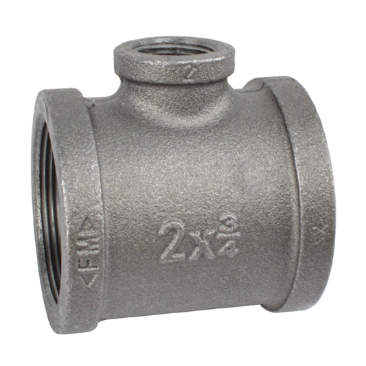 HYDRO MSATER NPT Thread Black Fittings Reducing Tee Iron Pipe Malleable Fittings
